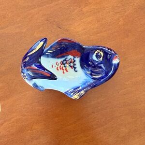 Vintage Soviet Porcelain Ashtray
Caviar Fish Figurine LFZ 1950s
LOMONOSOV USSR